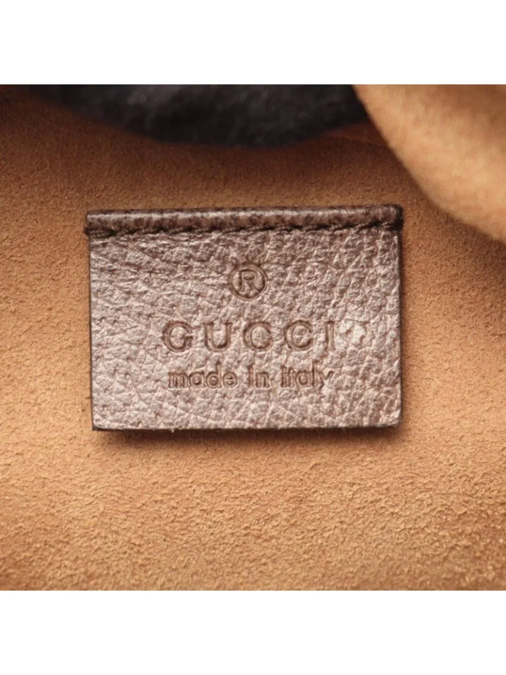 Gucci Backpack GG Supreme Bengal Sherry Line Beige Dark Brown Canvas Leather
